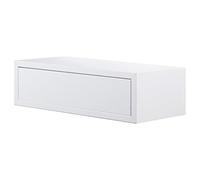 MODULARREDO | LEGOLO Mensola da Muro con Cassetto, Comodino Sospeso, Mensola da Parete, 45x13.4 p20 cm, Bianco - Made in Italy