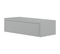 MODULARREDO | LEGOLO Mensola da Muro con Cassetto, Comodino Sospeso, Mensola da Parete, 45x13.4 p20 cm, Grigio - Made in Italy