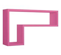 MODULARREDO | LETTERA Mensola da Muro, Pensile Bagno, Mensola da Parete, Scaffale da Parete, Fuxia, 61x37 p15.5 cm - Made in Italy