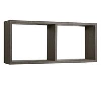 MODULARREDO | MORGANA Mensola da Muro, Libreria Sospesa, Libreria da Parete, Scaffale da Parete, Rovere Scuro, 70x30 p15.5 cm, Kit Tasselli Inclusi - Made in Italy