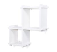 MODULARREDO | NUOVO CUBE, Mensola da Muro, Cubi da Parete, Mensola Cubo, Cubi Arredo, 59x59x20 cm, Magnolia, Kit Tasselli Incluso - Made in Italy