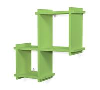 MODULARREDO | NUOVO CUBE, Mensola da Muro, Cubi da Parete, Mensola Cubo, Cubi Arredo, 59x59x20 cm, Verde Mela, Kit Tasselli Incluso - Made in Italy