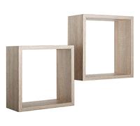 MENSOLE A CUBO DA PARETE SET DI 2 PZ COMPONIBILE VARI COLORI MOD. Q-BIS