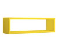 MODULARREDO | REGOLO Mensola da Muro, Pensile Bagno, Mensola da Parete, Scaffale da Parete, 60x17 p15.5 cm, Giallo Canarino, Kit Tasselli Incluso - Made in Italy