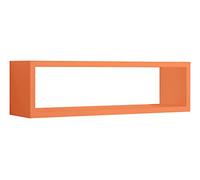 MODULARREDO | REGOLO Mensola da Muro, Pensile Bagno, Mensola da Parete, Scaffale da Parete, 60x17 p15.5 cm, Arancione, Kit Tasselli Incluso - Made in Italy