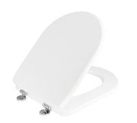 MODULARREDO | Sedile per WC ALPINA, Tavoletta WC, Copriwater, Copri Wc, Copriwater Bianco, 35,3x43,3 cm, Attacco a Espansione, Bianco