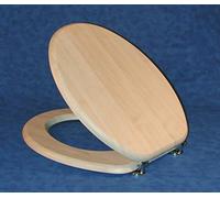 MODULARREDO | Sedile Wc, Copriwater Universale colore Acero con Paracolpi e Cerniere in Metallo Cromato, Tavoletta WC - Made in Italy