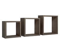 MENSOLE A CUBO DA PARETE SET DI 3 PZ COMPONIBILE VARI COLORI MOD. INCUBO