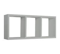 MODULARREDO | TRISTANO Mensola da Muro, Libreria Sospesa, Libreria da Parete, Scaffale da Parete, Grigio, 70x30 p15.5 cm, Kit Tasselli Inclusi - Made in Italy