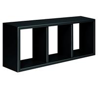 MODULARREDO | TRISTANO Mensola da Muro, Libreria Sospesa, Libreria da Parete, Scaffale da Parete, Nero, 70x30 p15.5 cm - Made in Italy