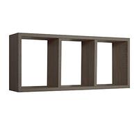 MODULARREDO | TRISTANO Mensola da Muro, Libreria Sospesa, Libreria da Parete, Scaffale da Parete, Noce Segato, 70x30 p15.5 cm, Kit Tasselli Inclusi - Made in Italy