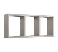 MODULARREDO | TRISTANO Mensola da Muro, Libreria Sospesa, Libreria da Parete, Scaffale da Parete, Rovere Grigio Nuovo, 70x30 p15.5 cm - Made in Italy