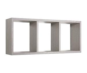MODULARREDO | TRISTANO Mensola da Muro, Libreria Sospesa, Libreria da Parete, Scaffale da Parete, Rovere Grigio Nuovo, 70x30 p15.5 cm - Made in Italy