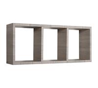 MODULARREDO | TRISTANO Mensola da Muro, Libreria Sospesa, Libreria da Parete, Scaffale da Parete, Rovere Moka, 70x30 p15.5 cm - Made in Italy