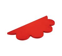 MODULARREDO | VENERE Mensola da Muro, Mensola Cameretta, Mensola da Parete, 56x26x1,8 cm, Rosso, Kit Tasselli Incluso - Made in Italy