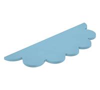 MODULARREDO | VENERE Mensola da Muro, Mensola Cameretta, Mensola da Parete, Mensole Cameretta Bimbo, 76x26x1,8 cm, Blu Baltico, Kit Tasselli Incluso - Made in Italy