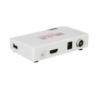 Modulatore HDMI RF Convertitore Coassiale da HDMI a RF Adattatore Coassiale Trasmettitore TV Analogico 1080P per Console di Gioco Dvd Set-Top Box(Spina UE)