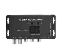 Modulatore IR, TM70 UHF TV Link Modulatore AV a RF Convertitore IR Extender Adattatore con Display Canale, Cavo USB, Cavo di Ricezione del Segnale
