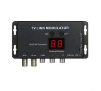 Modulatore RF per PAL NTSC formato UHF TV Link con telecomando connettore coassiale nero