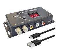 Modulatore RF RCA adattatore coassiale convertitore demodulatore UHF w/antenna (ANT) in/out e interruttore canale per Roku Fire Stick PS3 PS4 PS5 Cable Box HD Digital AV composito video a analogico
