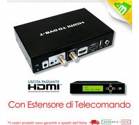 Modulatore Video HDMI uscita RF Digitale Terrestre DVB-T FULL-HD 1080P CON IR CA