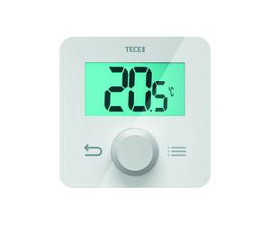 Module de commande de pièce TECEfloor, température, écran LCD, programmable, blanc, 77420055, 77420055