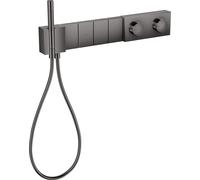 Module de thermostat AXOR Edge de la taille d'une main Sélectionnez 610/100 encastré pour 4 consommateurs, 46720330, 46720330, Colorazione: Cromo nero lucido