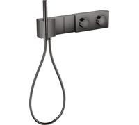 Module de thermostat AXOR Edge de taille manuelle Sélectionnez 470/100 dissimulé pour 2 consommateurs, 46700330, 46700330, Colorazione: Cromo nero lucido