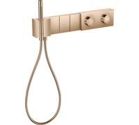 Module de thermostat AXOR Edge de taille manuelle Sélectionnez 540/100 dissimulé pour 3 consommateurs, 46710300, 46710300, Colorazione: Oro rosso lucido