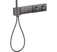 Module de thermostat AXOR Edge de taille manuelle Sélectionnez 540/100 dissimulé pour 3 consommateurs, 46710330, 46710330, Colorazione: Cromo nero lucido