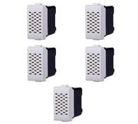 Moduli Bianchi, Compatibile Con Bticino Matix, interruttori, pulsanti, deviatori, dimmer, sensori, PIR, buzzer, Per Placche originali e compatibili (5x, ronzatore)
