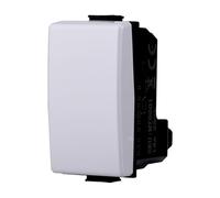 Moduli Bianchi, Compatibile Con Bticino Matix, interruttori, pulsanti, deviatori, dimmer, sensori, PIR, buzzer, Per Placche originali e compatibili (1x, pulsante)