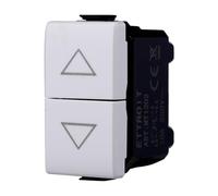 Moduli Bianchi, Compatibile Con Bticino Matix, interruttori, pulsanti, deviatori, dimmer, sensori, PIR, buzzer, Per Placche originali e compatibili (1x, pulsante Sali-scendi)