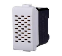 Moduli Bianchi, Compatibile Con Bticino Matix, interruttori, pulsanti, deviatori, dimmer, sensori, PIR, buzzer, Per Placche originali e compatibili (1x, ronzatore)