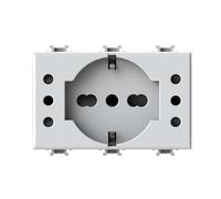 Moduli Bianchi, Compatibile Con Bticino Matix, Presa 10A 16A bipasso, antenna, ethernet, TV, antenna, USB, Per Placche originali e compatibili (1x, presa 503 schuko bivalente e 2 prese 10A)