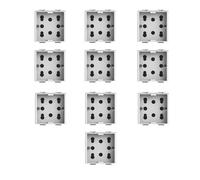 Moduli Bianchi, Compatibile Con Bticino Matix, Presa 10A 16A bipasso, antenna, ethernet, TV, antenna, USB, Per Placche originali e compatibili (10x, presa multistandard 10A/16A/schuko)