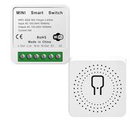 Moduli di interruttore intelligente 1 via, interruttore collegato compatibile Cozylife, Alexa e Google Home, interruttore wifi smart life con driver neutro, luci e prese