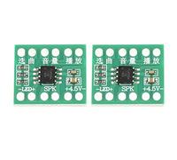 Moduli fai-da-te, 2 pezzi 38 Chip musicali Chip vocali attivati con controllo push per accessorio musicale per campanello intelligente