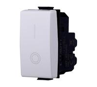 MODULI FRUTTI PRESE BIPASSO 10A 16A 230V INTERRUTTORI PULSANTI SCHUKO USB DIMMER SENSORI ANTENNA RETE COMPATIBILE CON BTICINO MATIX (1x, interruttore 0-1)