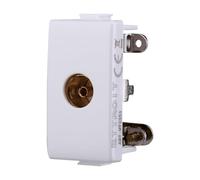 MODULI FRUTTI PRESE BIPASSO 10A 16A 230V INTERRUTTORI PULSANTI SCHUKO USB DIMMER SENSORI ANTENNA RETE COMPATIBILE CON BTICINO MATIX (1x, presa antenna TV)