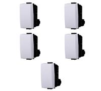 MODULI FRUTTI PRESE BIPASSO 10A 16A 230V INTERRUTTORI PULSANTI SCHUKO USB DIMMER SENSORI ANTENNA RETE COMPATIBILE CON BTICINO MATIX (5x, invertitore)