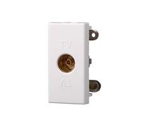 MODULI PRESE INTERRUTTORI SHUCKO PULSANTI TV DIMMER COMPATIBILE SERIE AXOLUTE BIANCHI (CONNETTORE TV FEMMINA)