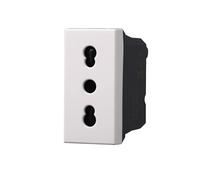 MODULI PRESE INTERRUTTORI SHUCKO PULSANTI TV DIMMER COMPATIBILE SERIE AXOLUTE BIANCHI (PRESA BIPASSO)