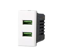 MODULI PRESE INTERRUTTORI SHUCKO PULSANTI TV DIMMER COMPATIBILE SERIE AXOLUTE BIANCHI (PRESA USB 2POSTI)