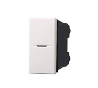 MODULI PRESE INTERRUTTORI SHUCKO PULSANTI TV DIMMER COMPATIBILE SERIE AXOLUTE BIANCHI (PULSANTE 1P ASSIALE)