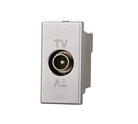 MODULI PRESE INTERRUTTORI SHUCKO PULSANTI TV DIMMER COMPATIBILE SERIE AXOLUTE GRIGI - ETTROIT (CONNETTORE TV MASCHIO)