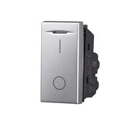 MODULI PRESE INTERRUTTORI SHUCKO PULSANTI TV DIMMER COMPATIBILE SERIE AXOLUTE GRIGI - ETTROIT (INTERRUTTORE 2P)