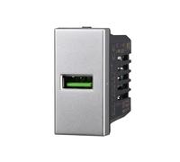 MODULI PRESE INTERRUTTORI SHUCKO PULSANTI TV DIMMER COMPATIBILE SERIE AXOLUTE GRIGI - ETTROIT (PRESA USB 2.1AMH)