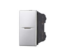 MODULI PRESE INTERRUTTORI SHUCKO PULSANTI TV DIMMER COMPATIBILE SERIE AXOLUTE GRIGI - ETTROIT (PULSANTE 1P ASSIALE)