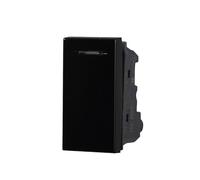 MODULI PRESE INTERRUTTORI SHUCKO PULSANTI TV DIMMER COMPATIBILE SERIE AXOLUTE NERI - ETTROIT (DEVIATORE 1P)